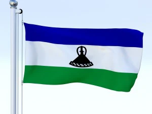 todo o pacote de bandeira africana Modelo 3D