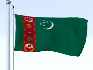 all asian flag pack 3D Model