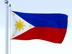 all asian flag pack 3D Model