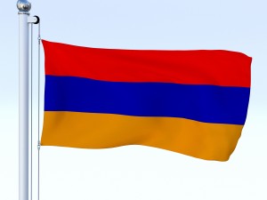 all asian flag pack 3D Model