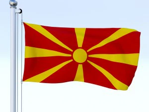 todo o pacote de bandeira europeia Modelo 3D