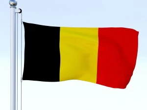 todo o pacote de bandeira europeia Modelo 3D