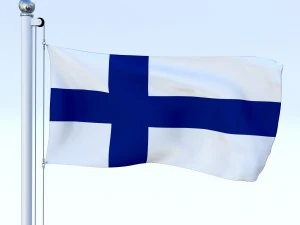 todo o pacote de bandeira europeia Modelo 3D