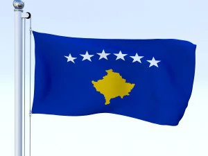 todo o pacote de bandeira europeia Modelo 3D
