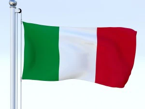 todo o pacote de bandeira europeia Modelo 3D