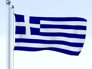 todo o pacote de bandeira europeia Modelo 3D