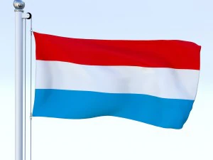 todo o pacote de bandeira europeia Modelo 3D