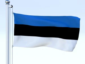 todo o pacote de bandeira europeia Modelo 3D