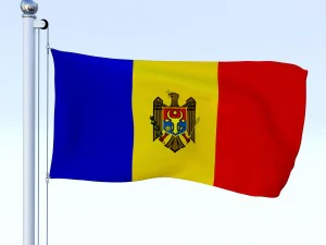 todo o pacote de bandeira europeia Modelo 3D