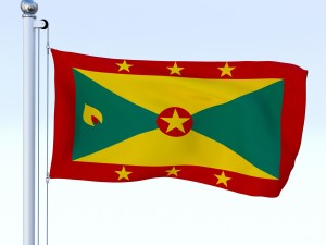 all north american flag pack 3D Model