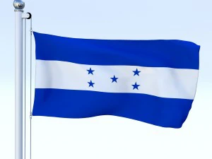 all north american flag pack 3D Model