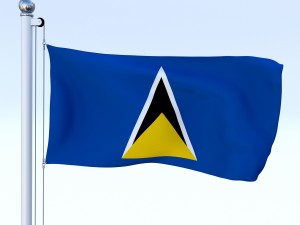 all north american flag pack 3D Model