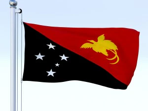 all oceanian flag pack 3D Model