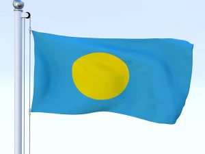 all oceanian flag pack 3D Model