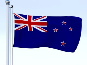 all oceanian flag pack 3D Model