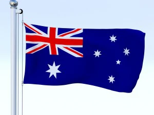 all oceanian flag pack 3D Model