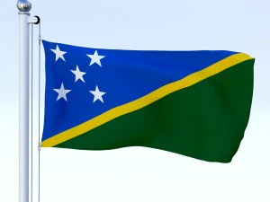 all oceanian flag pack 3D Model