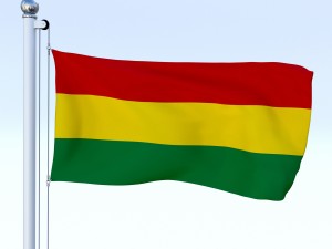 all south american flag pack 3D Model