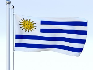 all south american flag pack 3D Model