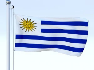 all south american flag pack 3D Model