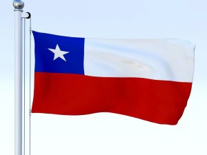 all south american flag pack 3D Model