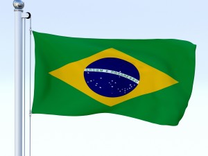 all south american flag pack 3D Model