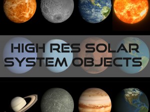 hd solar system pack 3D Model
