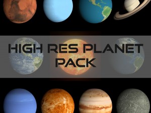 hd planet pack Modèle 3D