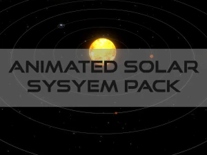 пакет анімованих сонячних систем 3D Модель