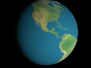 animated sun earth moon system 3D Model