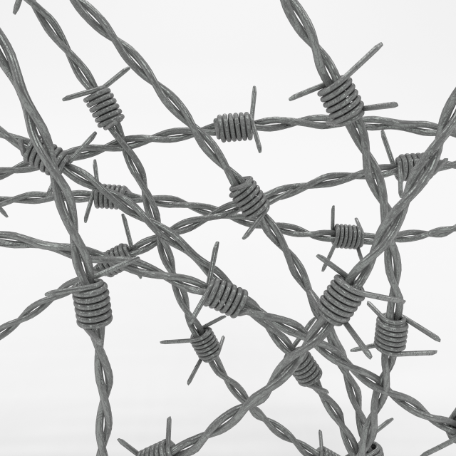 barb wire 3D 模型 .c4d .max .obj .3ds .fbx .stl .blend 