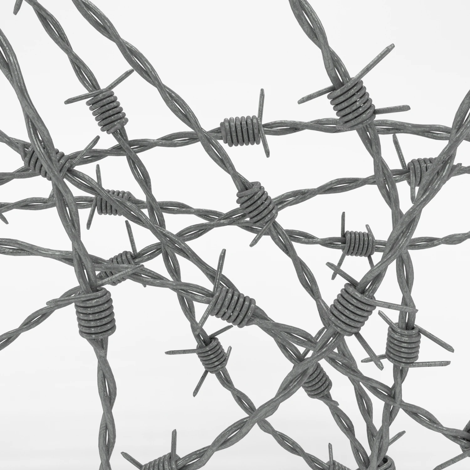 barb wire 3D Model .c4d .max .obj .3ds .fbx .stl .blend 