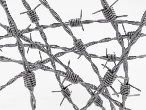 prikkeldraad chroom 3D Model