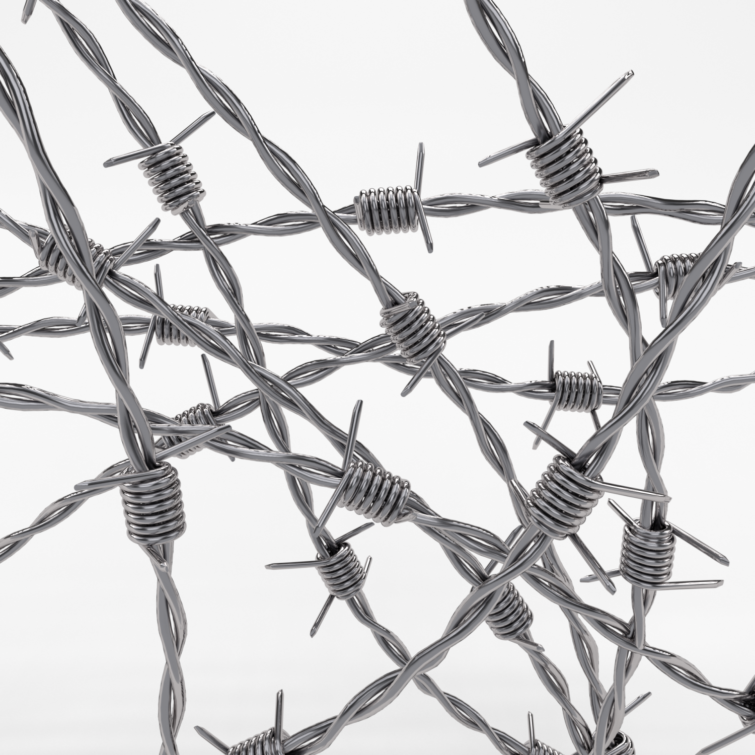 Barb Wire Chrome 3d Model In Miscellaneous 3dexport