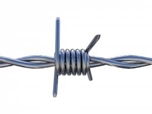 barb wire chrome 3D Model