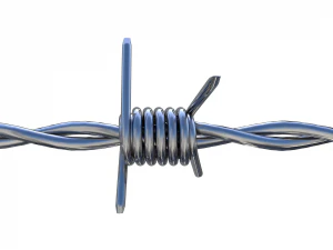 filo spinato cromato Modello 3D