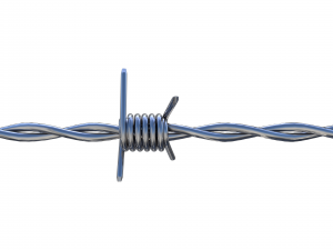 barb wire chrome 3D Model
