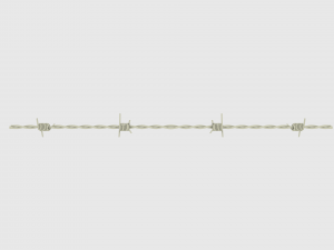 barb wire chrome 3D Model