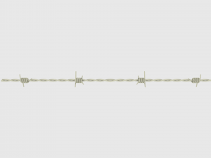 barb wire chrome 3D Model