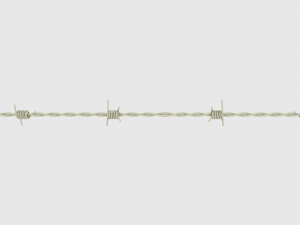 barb wire chrome 3D Model