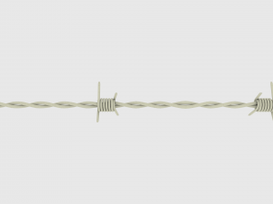 barb wire chrome 3D Model
