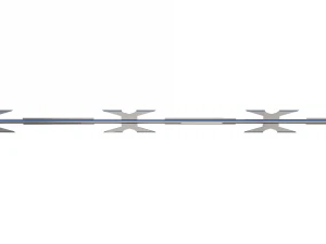 razor wire chrome 3D Model