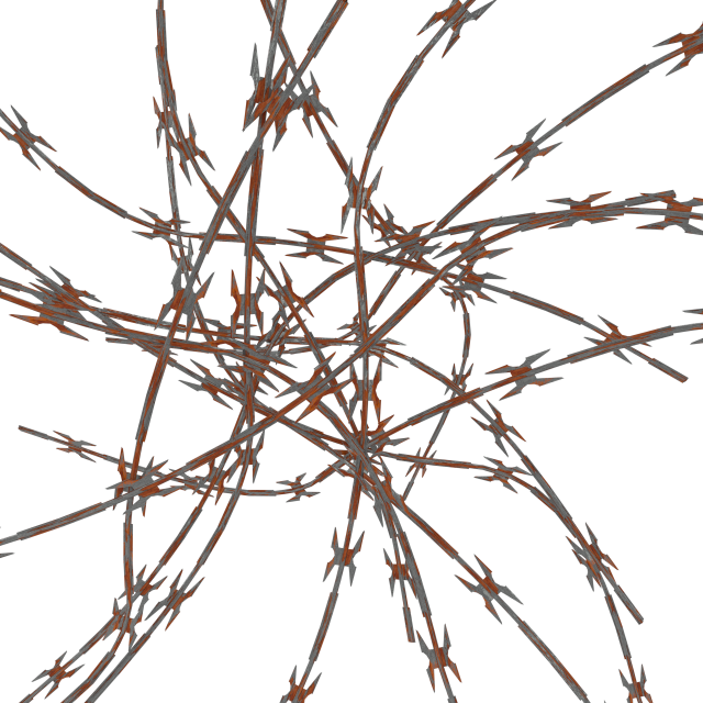 razor wire weathered 3D 모델 .c4d .max .obj .3ds .fbx .stl .blend 