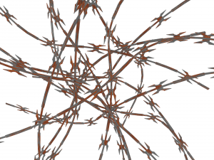 razor wire weathered 3D Model