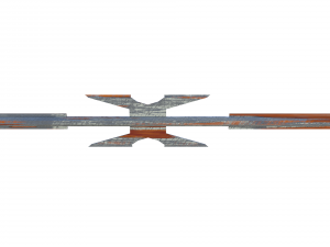 razor wire weathered 3D 모델