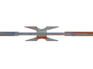 razor wire weathered 3D Model