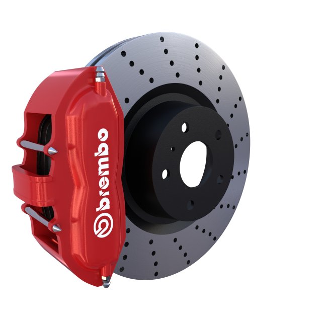 sport ventilated brake system Modelo 3D .c4d .max .obj .3ds .fbx .stl .blend 