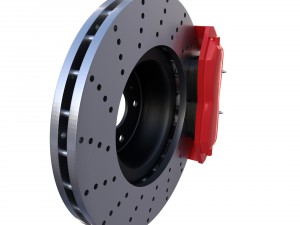 sport ventilated brake system Modelo 3D
