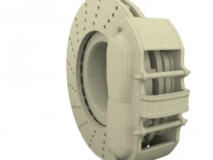 sport ventilated brake system 3D Model