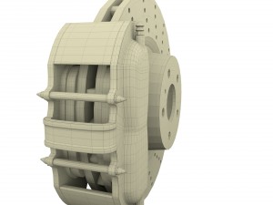 sport ventilated brake system Modelo 3D
